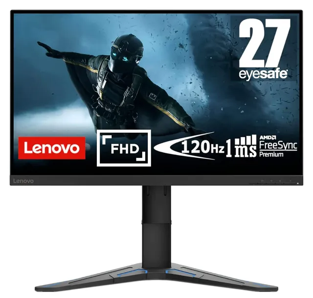 lenovo-g27e-20-cran-gaming-27-fhd-va-120hz-1920x1080-1ms-mprt-freesync-premium-h image 1