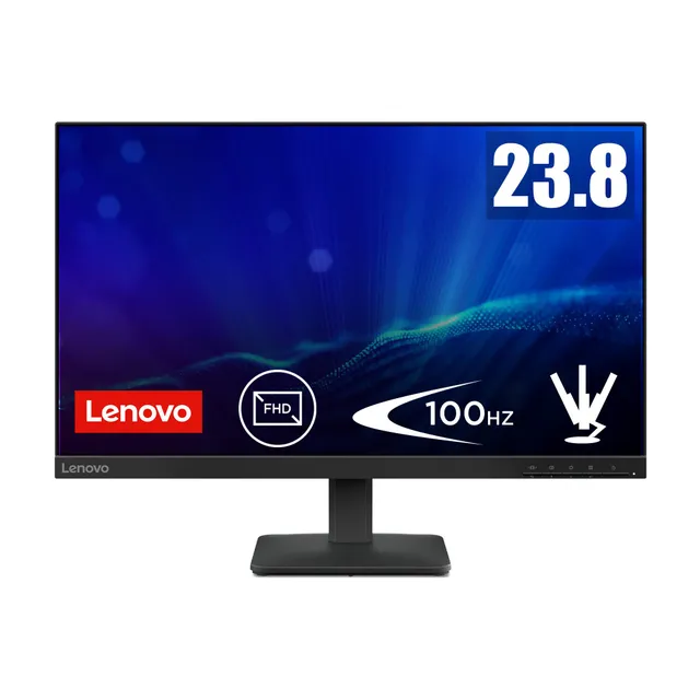 Lenovo L24-4e Écran PC 23,8" Full HD IPS 100Hz 4ms HDMI+VGA - NearEdgeless, câble HDMI inclus