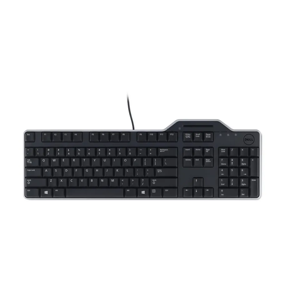 dell-pro-clavier-filaire-kb813-avec-lecteur-smartcard-usb-azerty-touches-profil- image 1