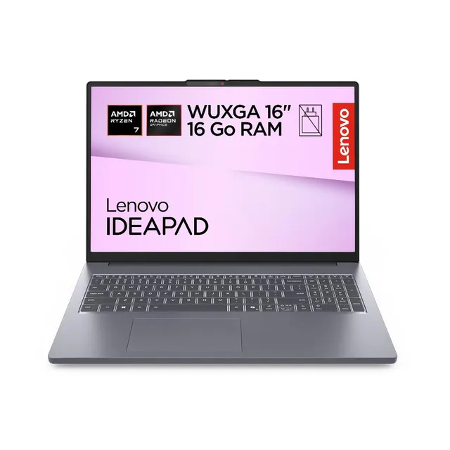 lenovo-ideapad-slim-3-16arp10-ordinateur-portable-16-wuxga-amd-ryzen-7-16-go-ram image 1
