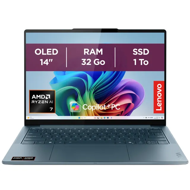 lenovo-yoga-slim-7-14akp10-copilot-ordinateur-portable-14-oled-wuxga-amd-ryzen-a image 1
