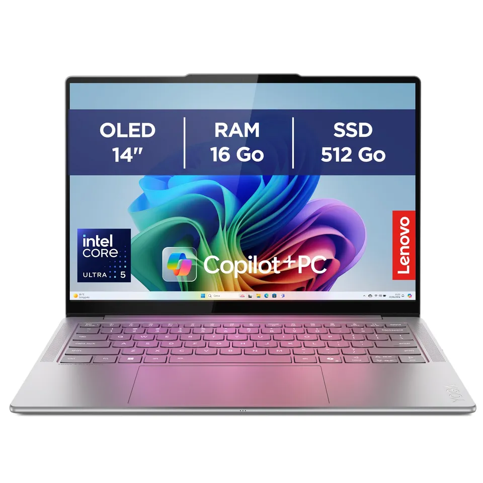 lenovo-yoga-slim-7-14ill10-ordinateur-portable-14-oled-wuxga-copilot-intel-ultra image 1