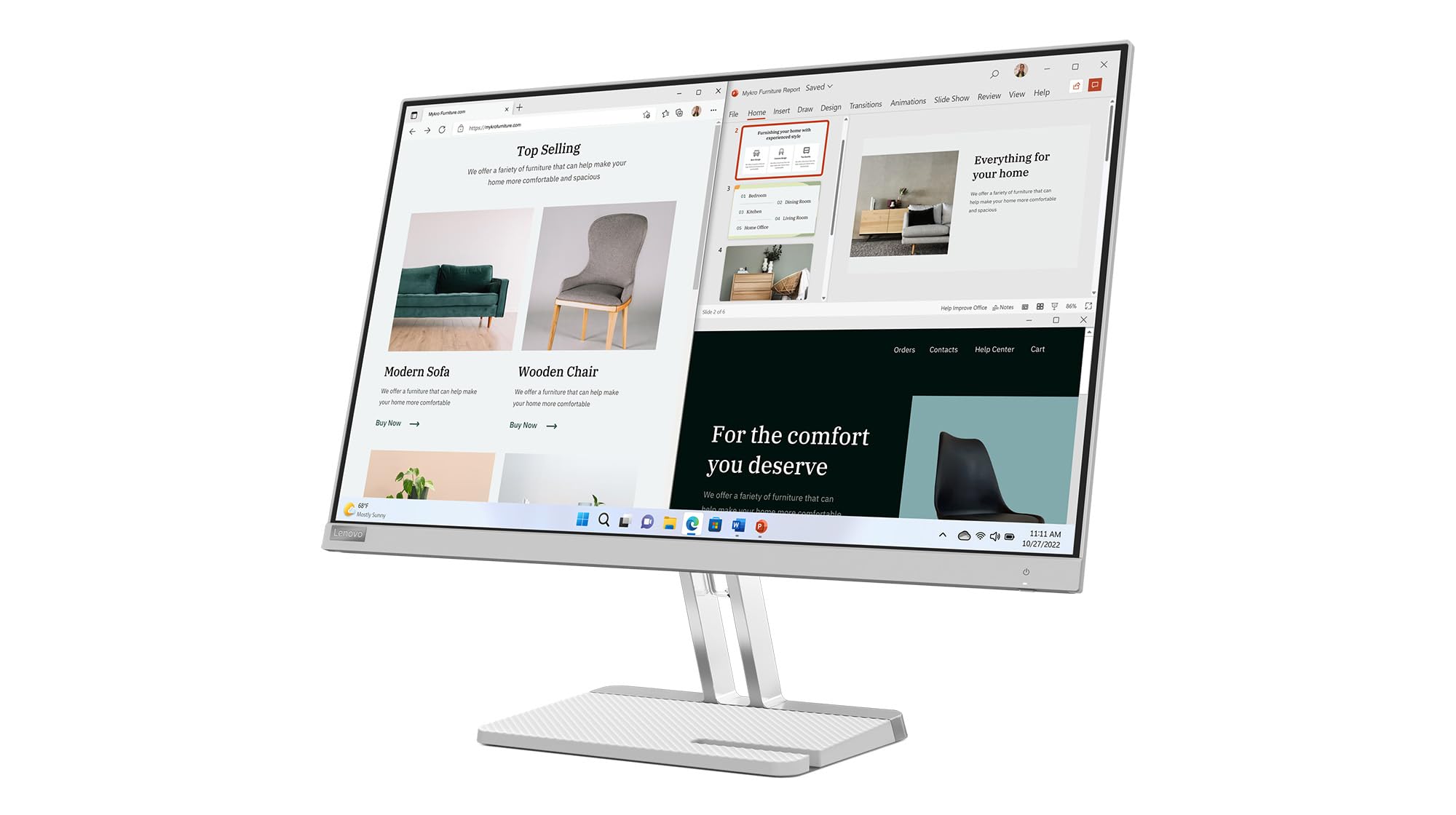 lenovo-l27e-40-moniteur-full-hd-27-va-100-hz-1920x1080-4-ms-amd-freesync-antiref image 5