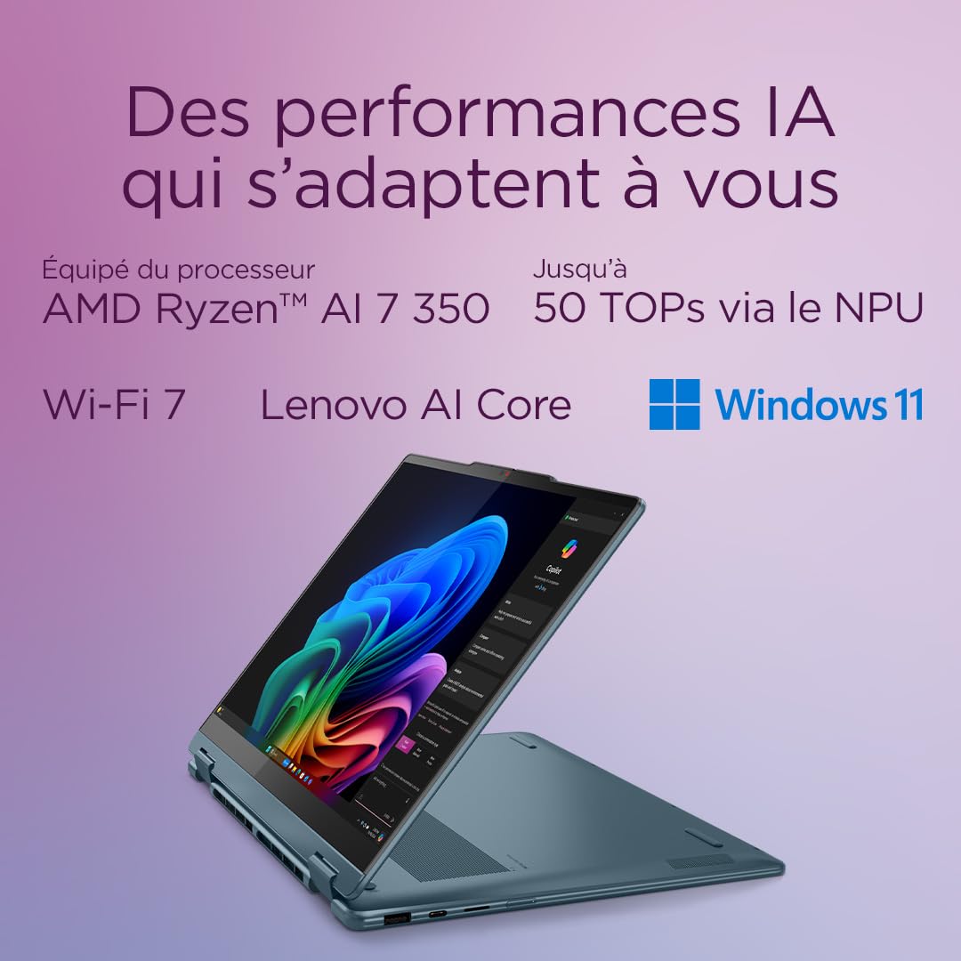 lenovo-yoga-7-2-in-1-14akp10-ordinateur-portable-2-en-1-copilot-14-oled-tactile- image 3