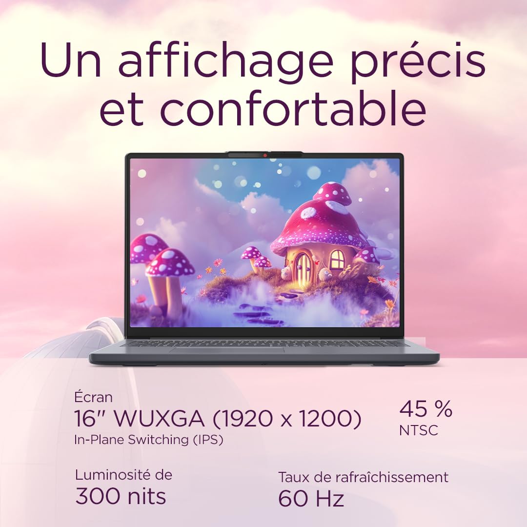 lenovo-ideapad-slim-3-16arp10-ordinateur-portable-16-wuxga-amd-ryzen-7-16-go-ram image 2
