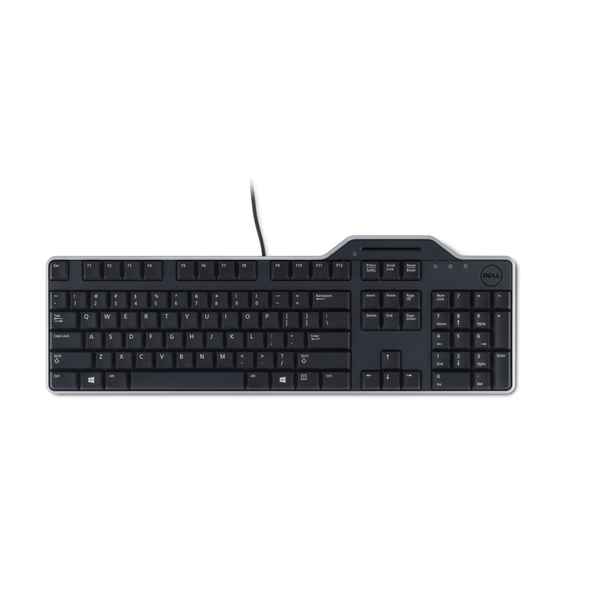 dell-pro-clavier-filaire-kb813-avec-lecteur-smartcard-usb-azerty-touches-profil- image 8
