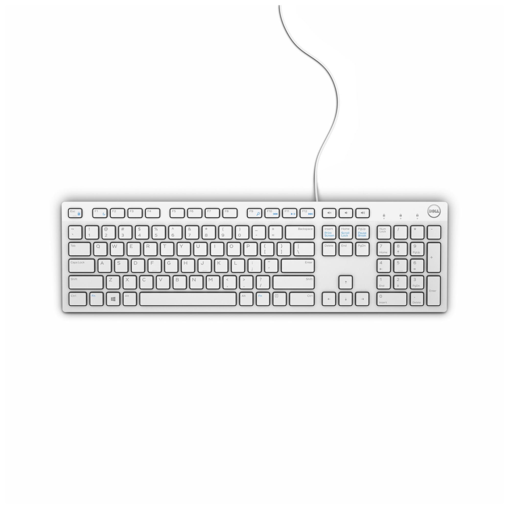 dell-kb216-clavier-multim-dia-filaire-azerty-blanc-touches-multim-dias-et-pav-nu image 3