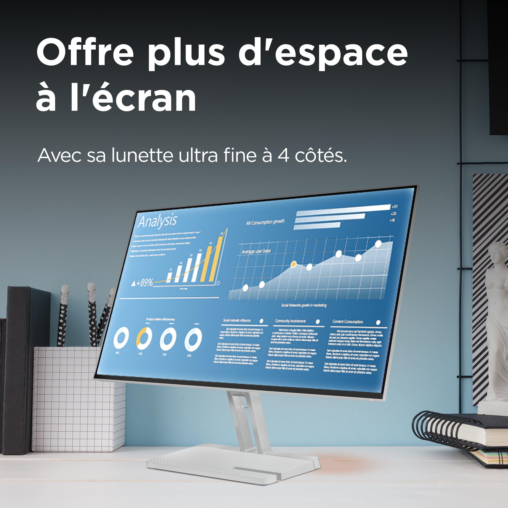lenovo-l27i-4b-cran-pc-27-fhd-ips-100-hz-4-ms-vga-hdmi-c-ble-hdmi-inclus-haut-pa image 2