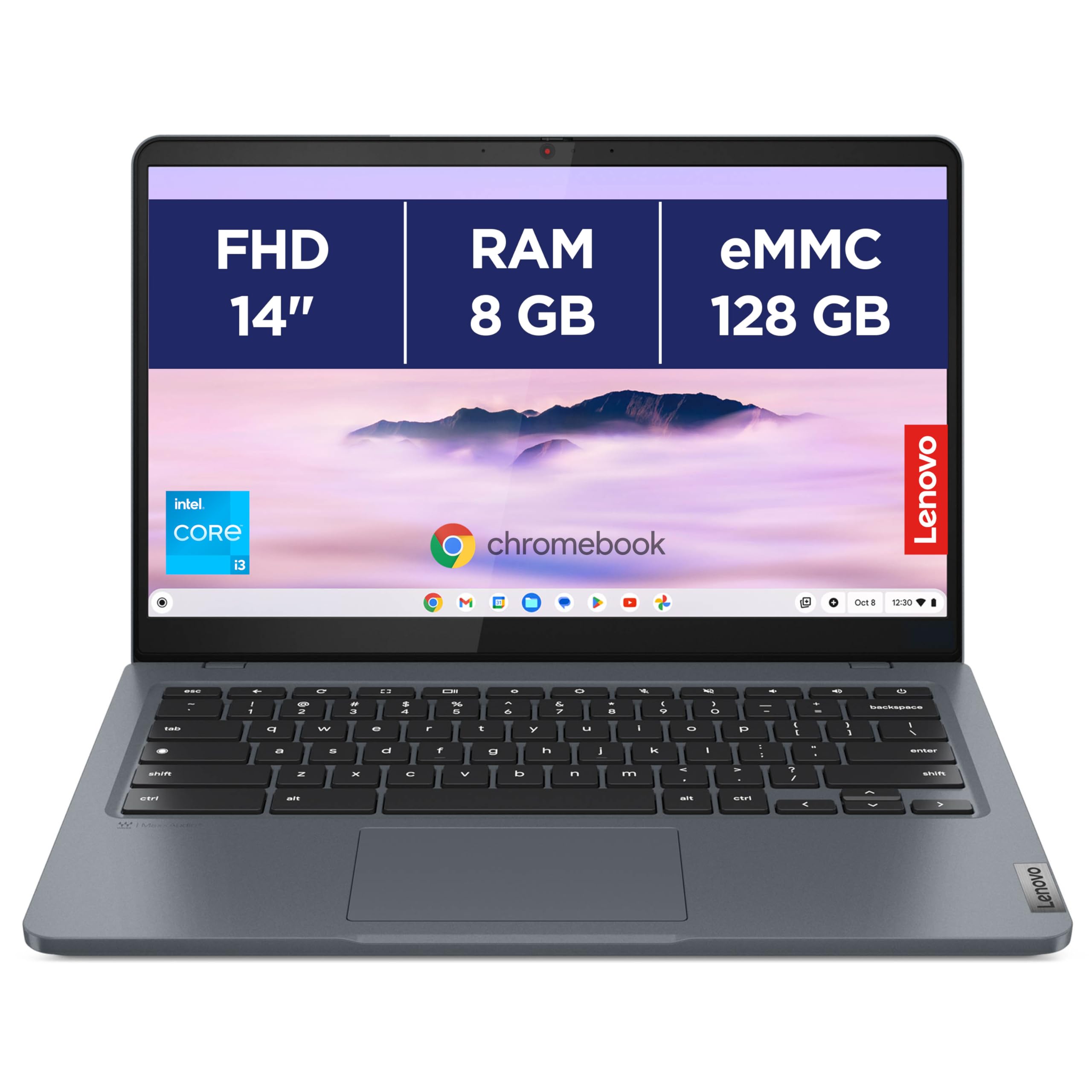 lenovo-chromebook-plus-ideapad-slim-3-14ian8-ordinateur-portable-14-fhd-intel-co image 1