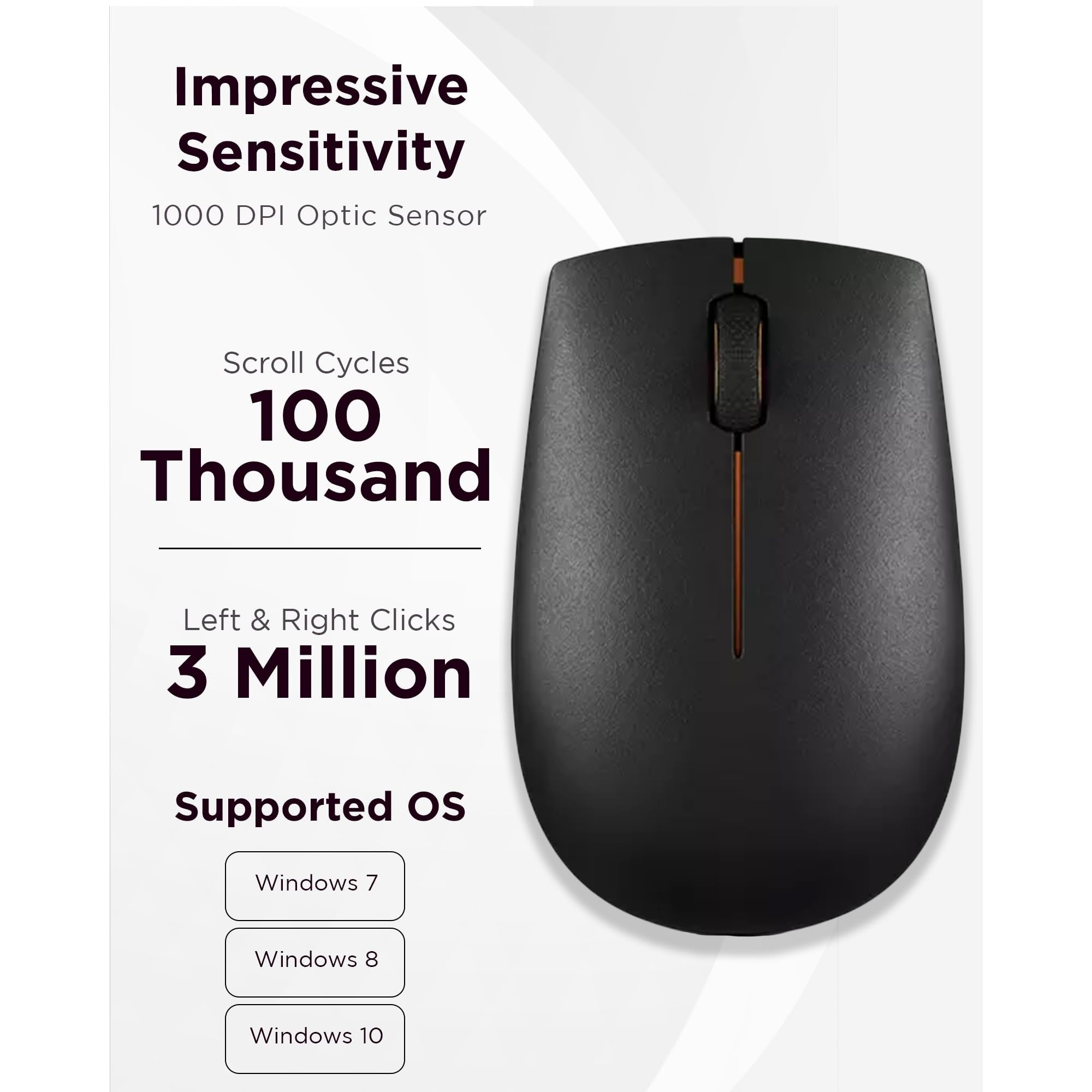 lenovo-300-souris-compacte-sans-fil-2-4-ghz-nano-usb-1-000-dpi-3-boutons-12-mois image 4
