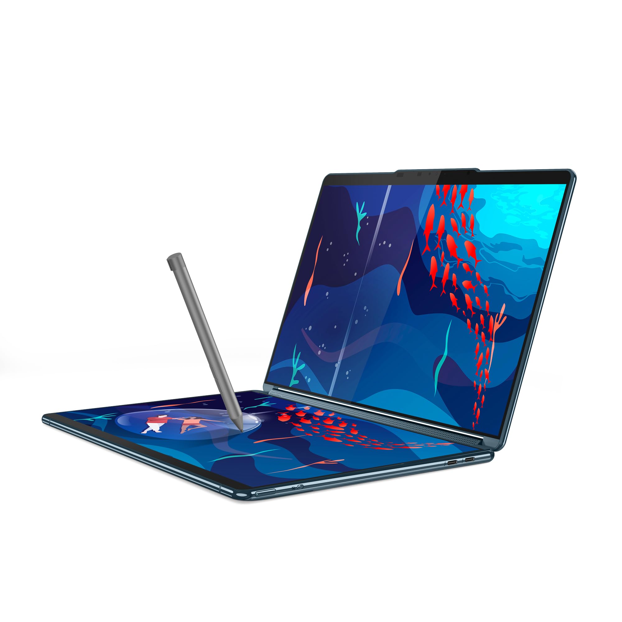 lenovo-yoga-book-9-13iru8-portable-double-cran-2x13-3-2-8k-tactile-i7-1355u-16-g image 2