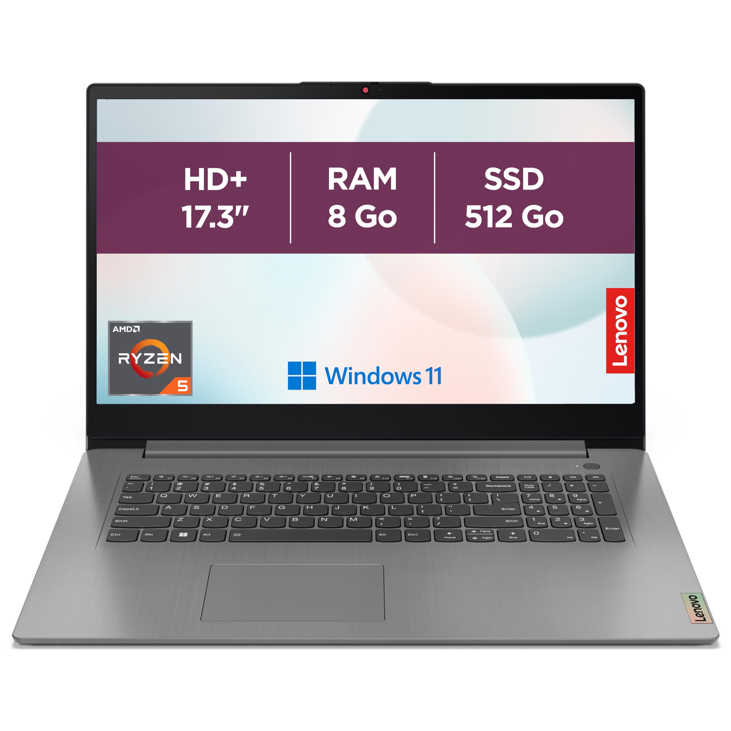 lenovo-ideapad-3-17aba7-ordinateur-portable-17-3-hd-amd-ryzen-5-5625u-8-go-ram-s image 1
