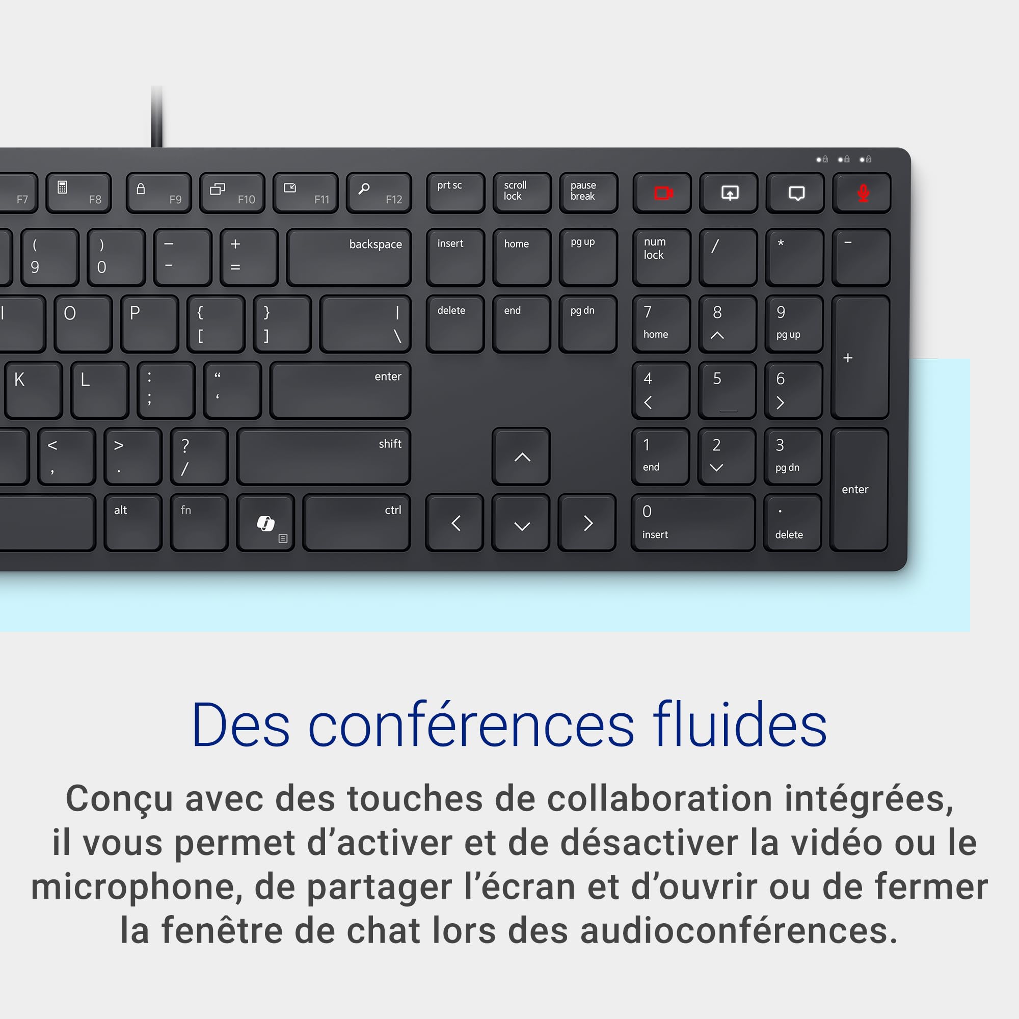 dell-pro-clavier-filaire-1727-azerty-clavier-usb-c-silencieux-avec-touches-de-co image 2