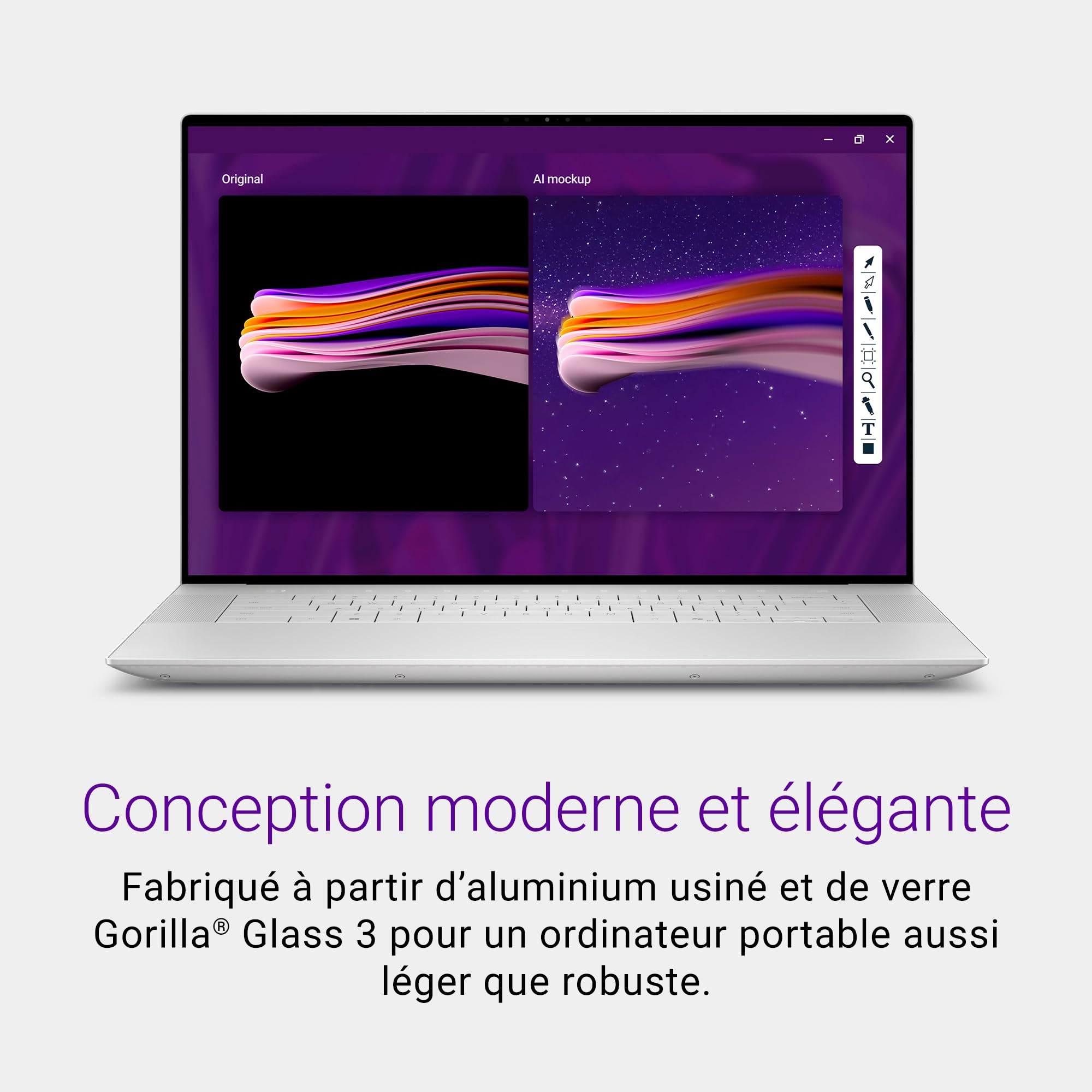 dell-16-premium-da16250-pc-portable-16-3-oled-4k-tactile-intel-core-ultra-9-285h image 7