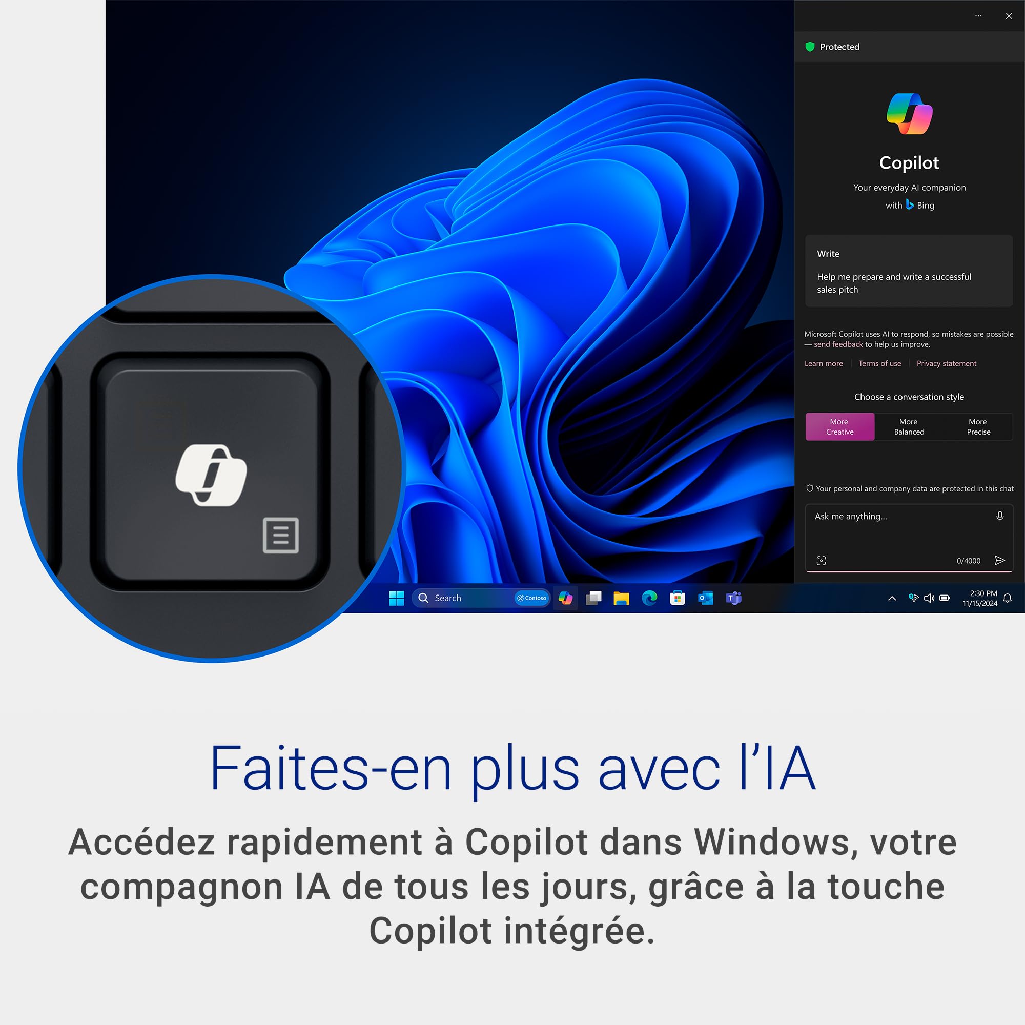 dell-pro-clavier-filaire-1727-azerty-clavier-usb-c-silencieux-avec-touches-de-co image 4