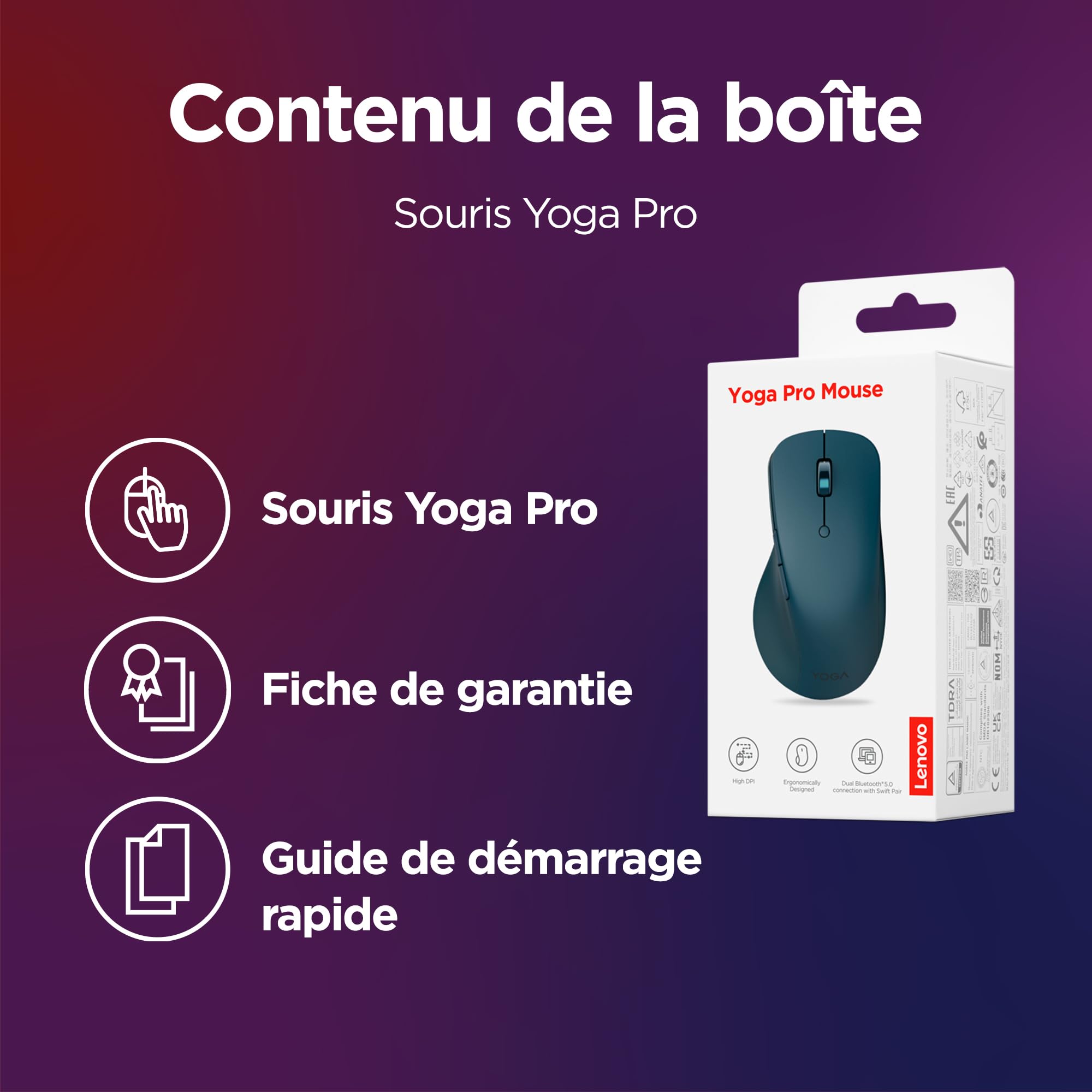 lenovo-yoga-pro-mouse-souris-rechargeable-usb-c-bluetooth-5-1-6-boutons-programm image 6