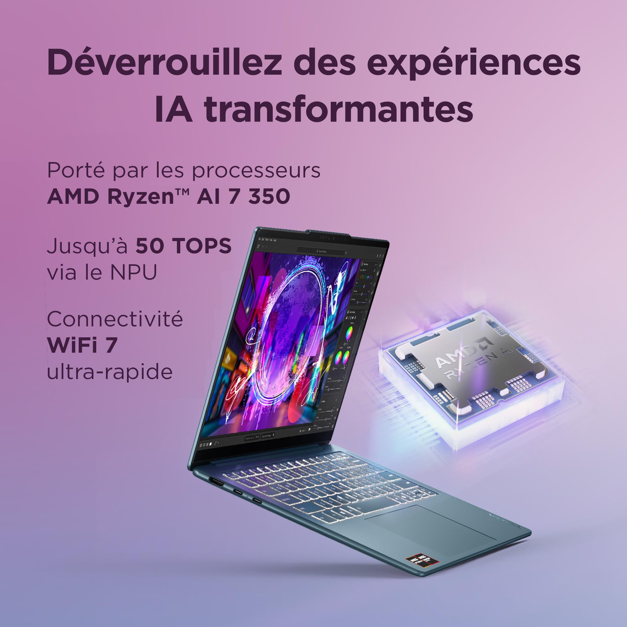 lenovo-yoga-slim-7-14akp10-copilot-ordinateur-portable-14-oled-wuxga-amd-ryzen-a image 3