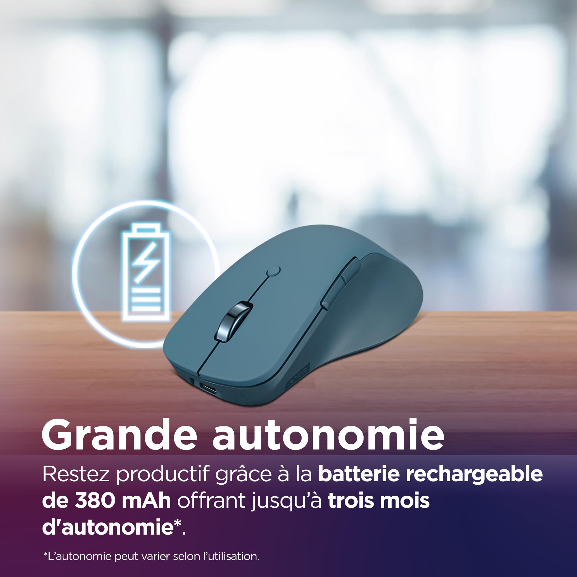 lenovo-yoga-pro-mouse-souris-rechargeable-usb-c-bluetooth-5-1-6-boutons-programm image 3