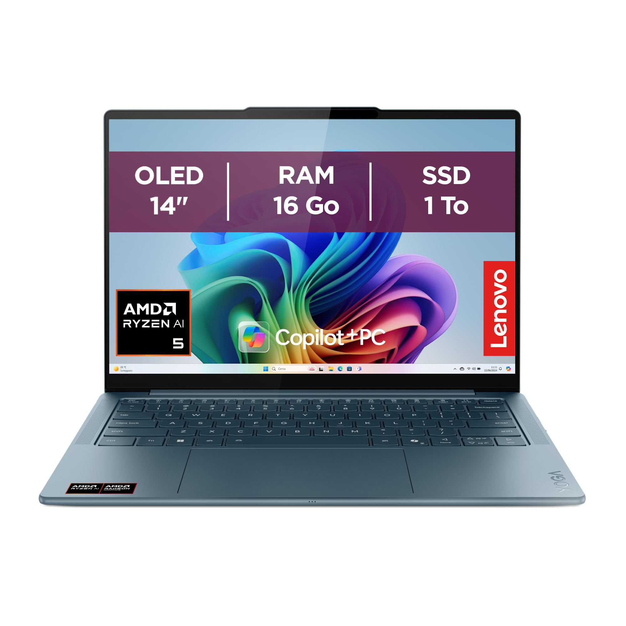 lenovo-yoga-slim-7-14akp10-ordinateur-portable-copilot-14-oled-wuxga-amd-ryzen-a image 1