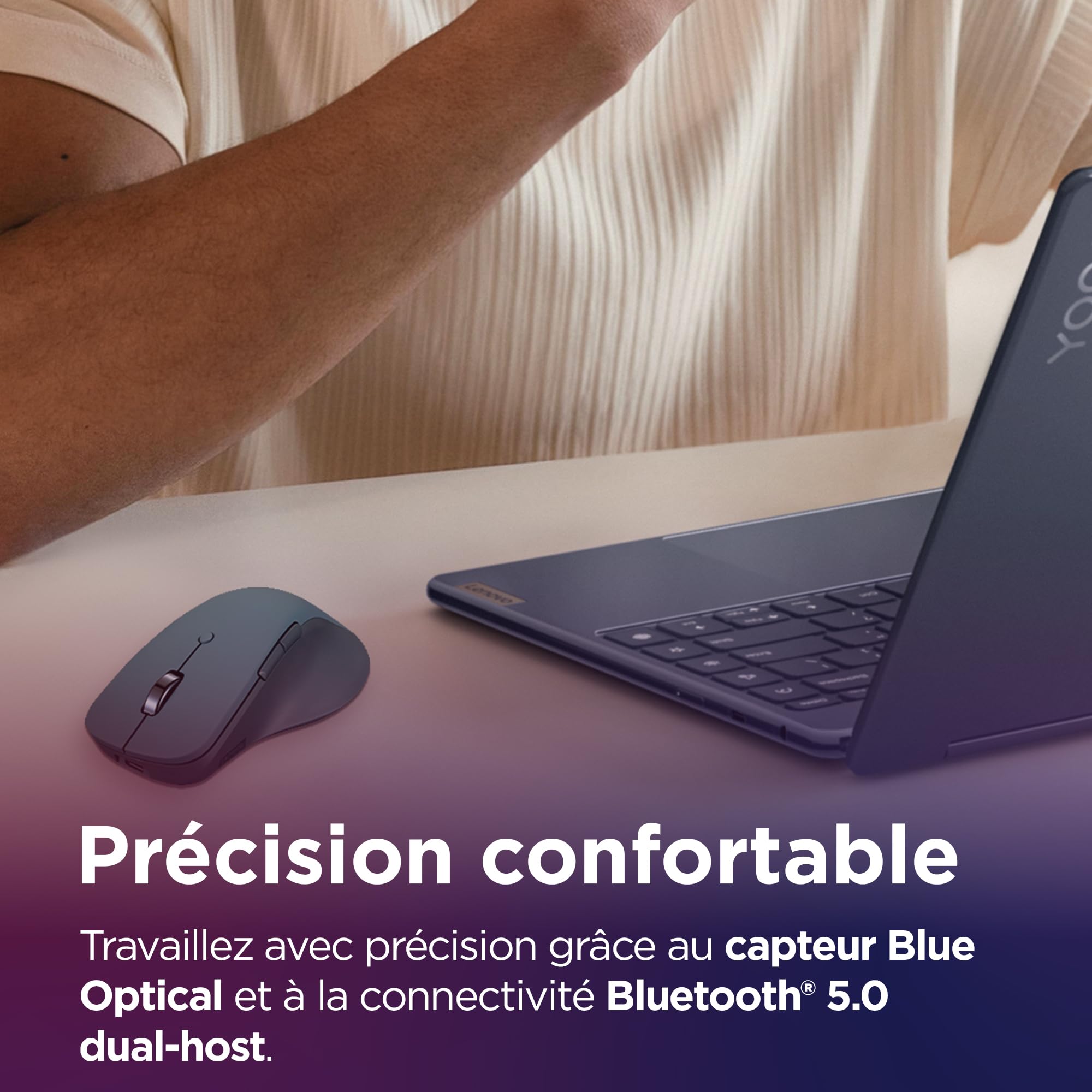 lenovo-yoga-pro-mouse-souris-rechargeable-usb-c-bluetooth-5-1-6-boutons-programm image 4