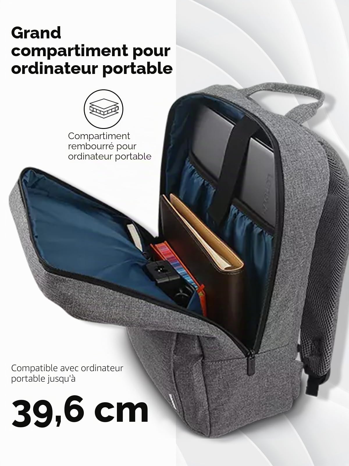 lenovo-casual-backpack-b210-sac-dos-15-6-hydrofuge-pour-ordinateur-portable-noir image 4