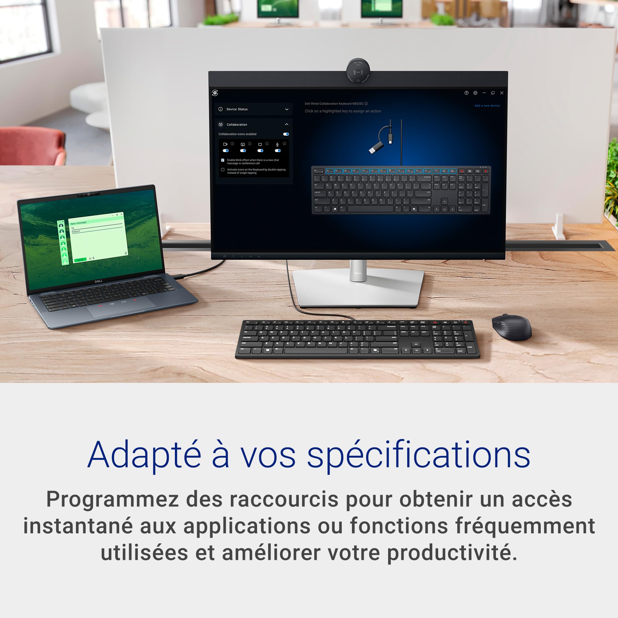 dell-pro-clavier-filaire-1727-azerty-clavier-usb-c-silencieux-avec-touches-de-co image 8