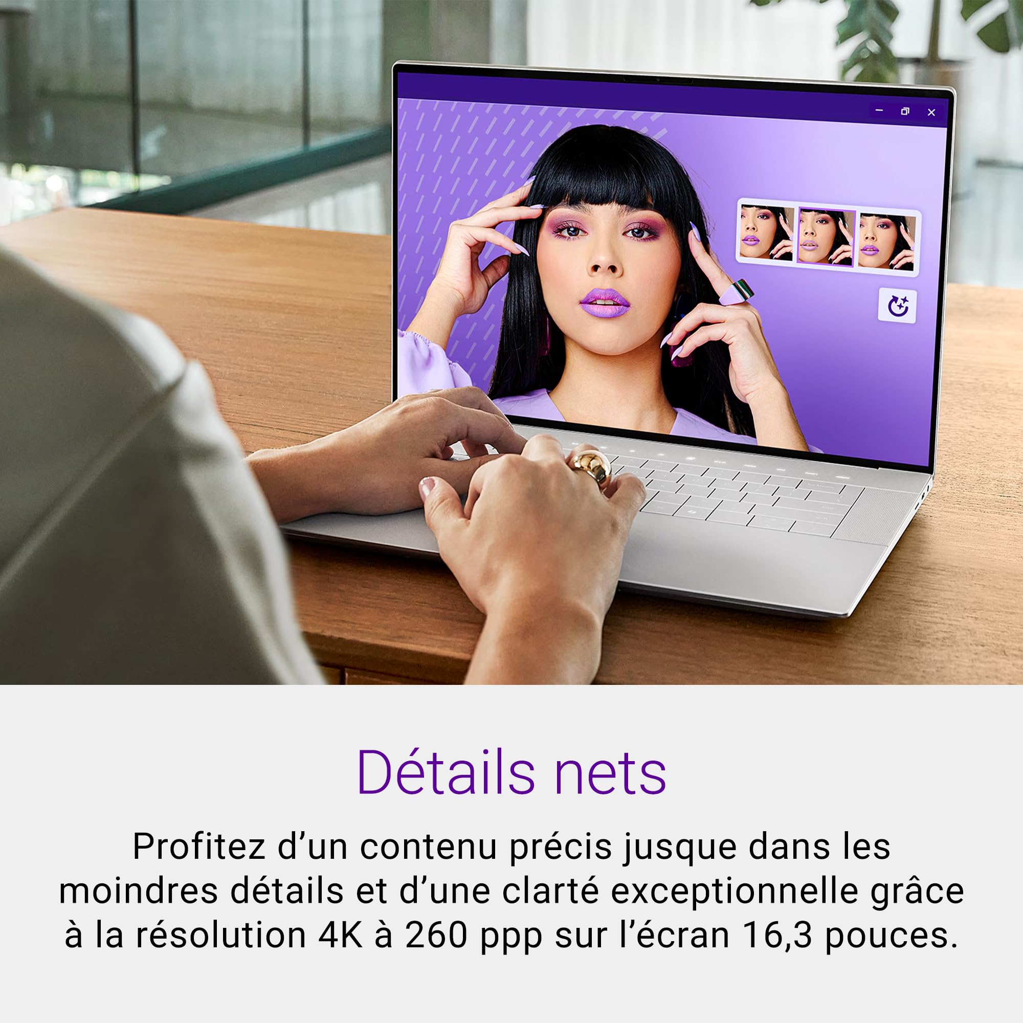 dell-16-premium-da16250-pc-portable-16-3-oled-4k-tactile-intel-core-ultra-9-285h image 2