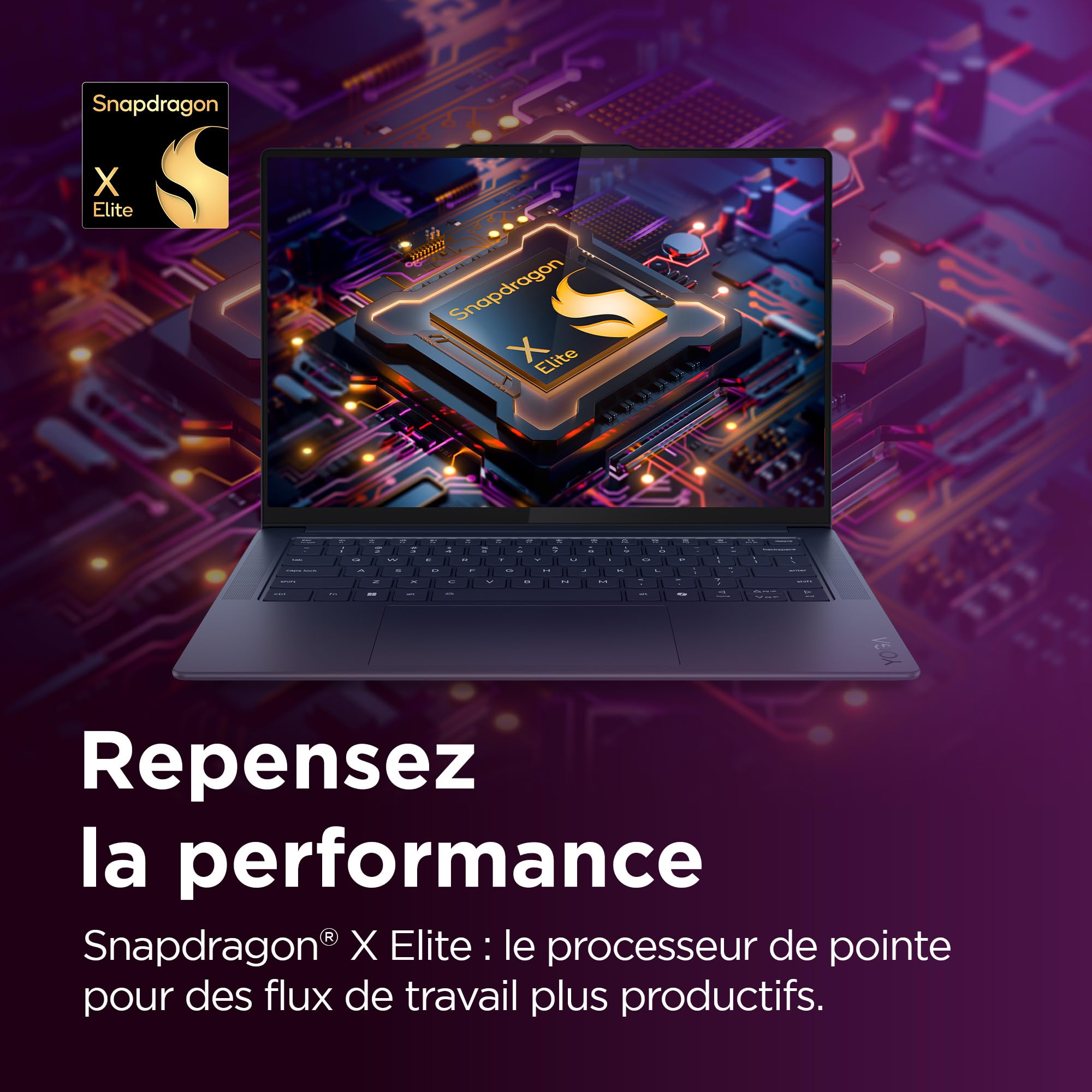 lenovo-yoga-slim-7-14q8x9-ordinateur-portable-copilot-14-3k-oled-90hz-snapdragon image 3