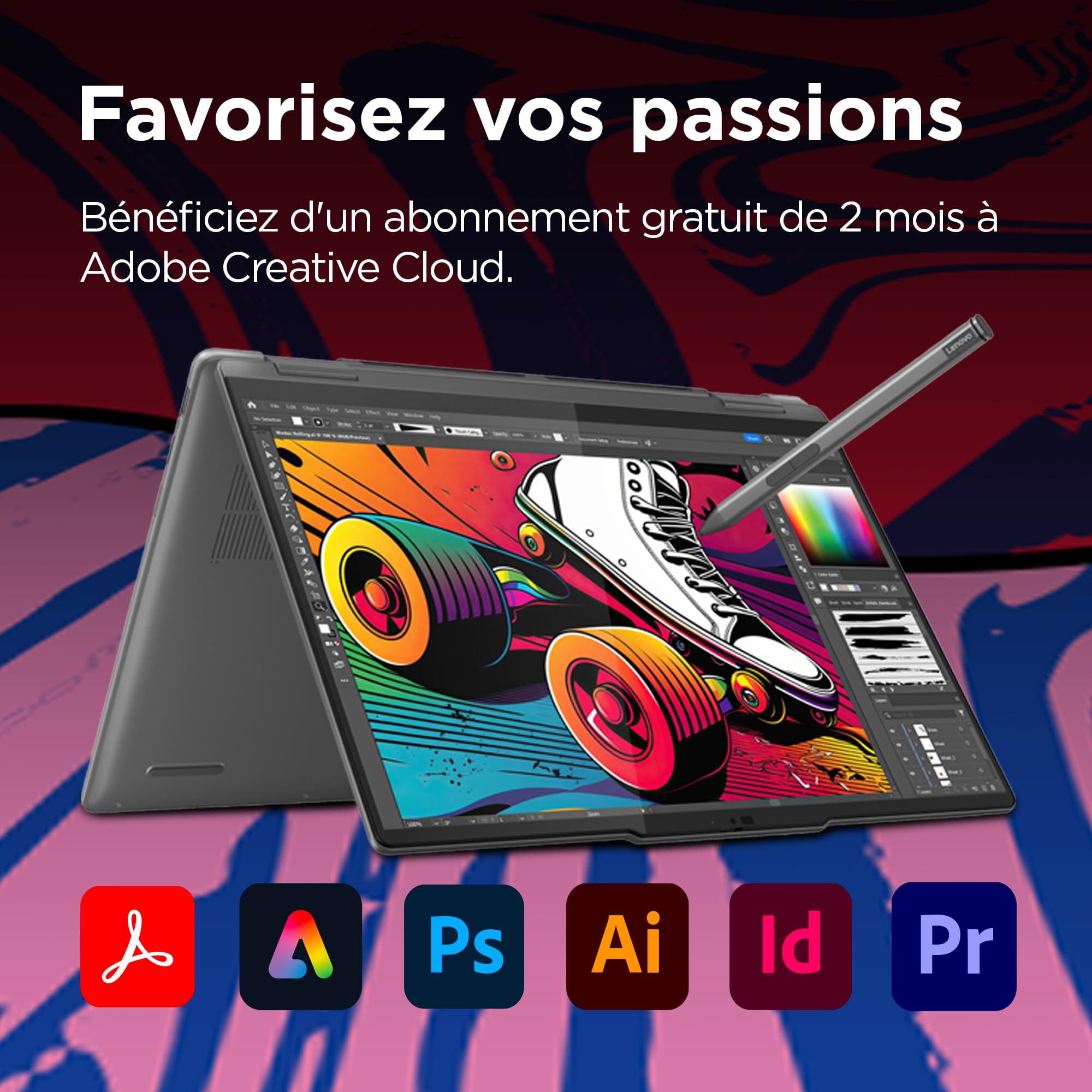 lenovo-yoga-7-2-en-1-14ahp9-portable-ai-14-wuxga-oled-tactile-amd-ryzen-5-8640hs image 4