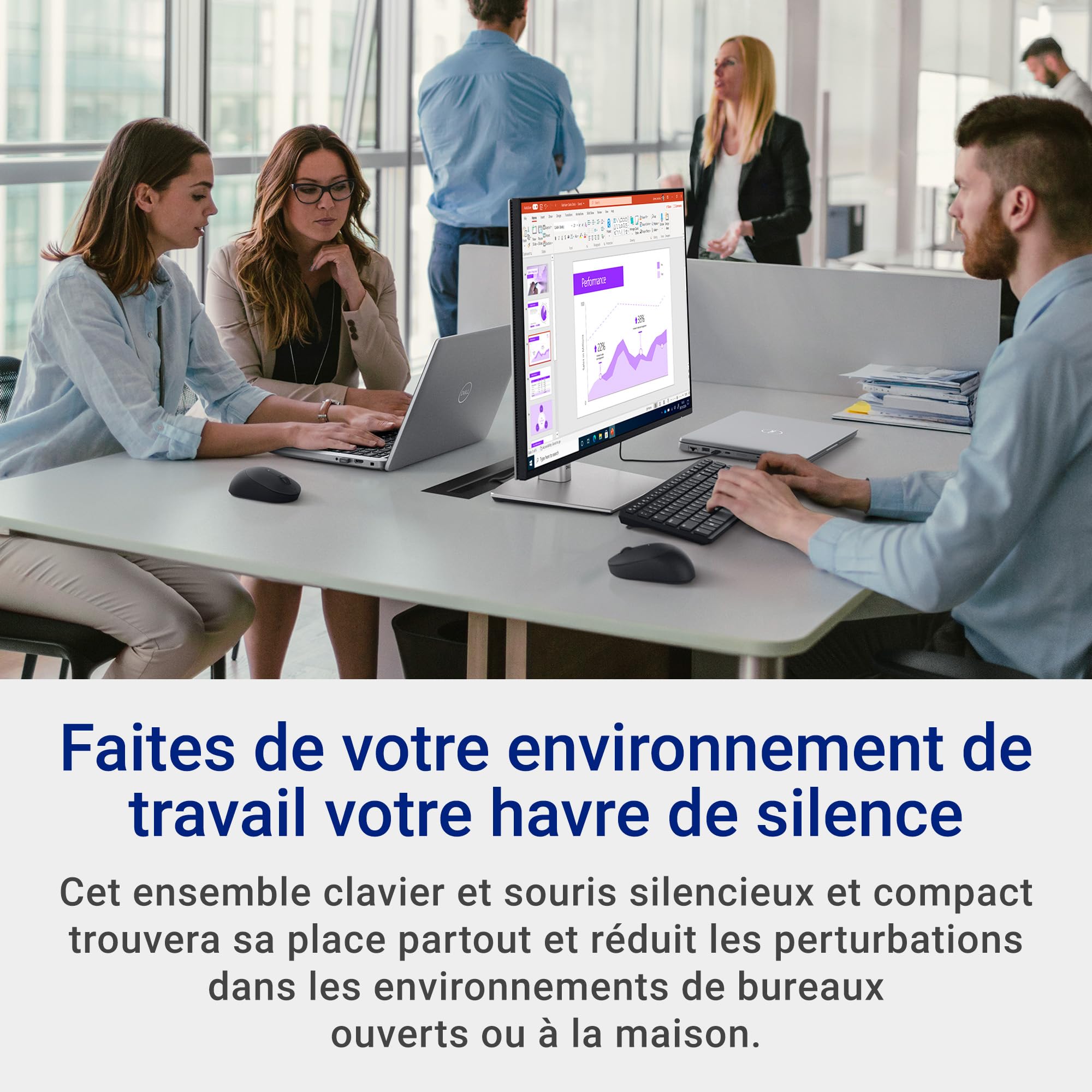 dell-1760-km555-ensemble-clavier-et-souris-sans-fil-azerty-silencieux-2-4-ghz-et image 2