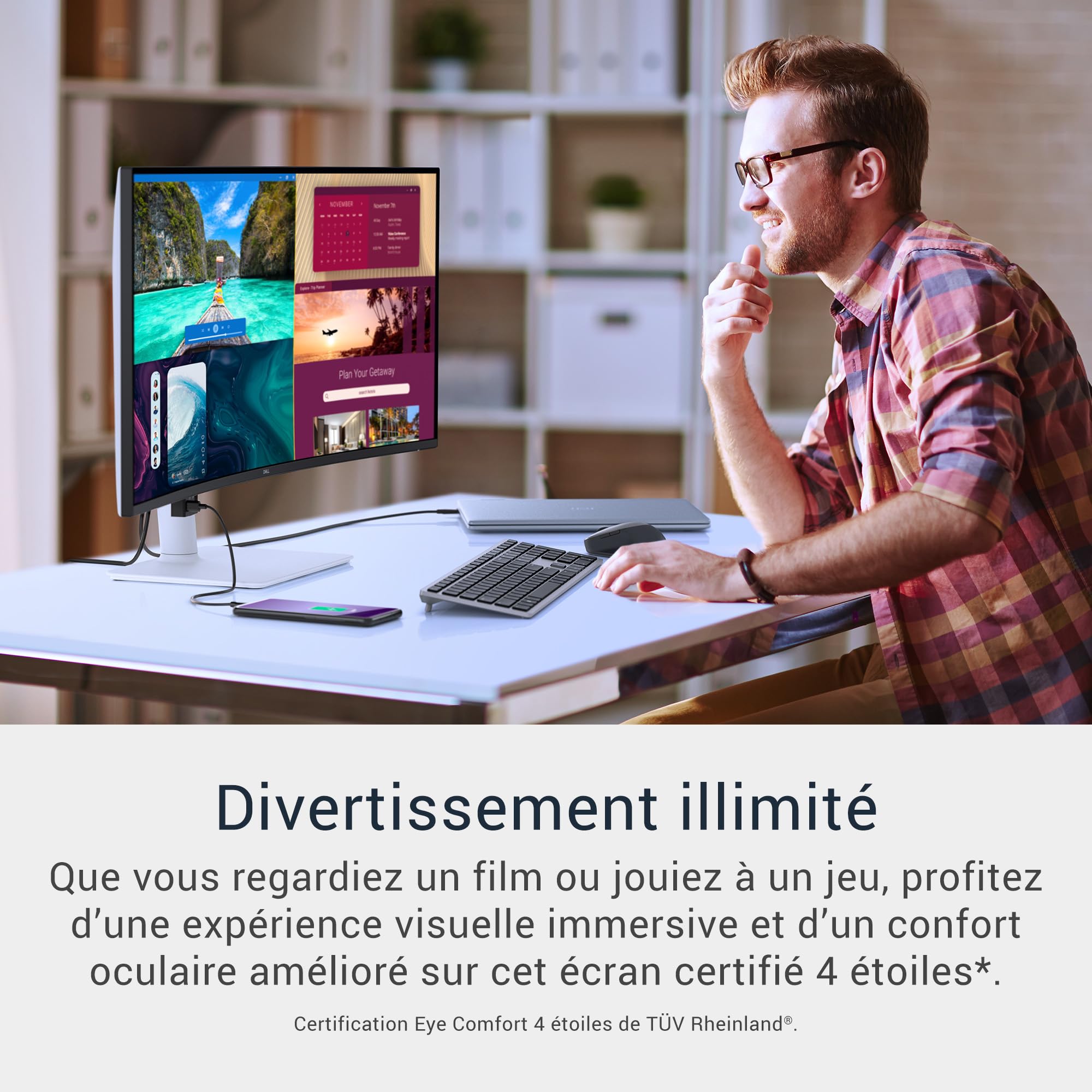 dell-34-plus-s3425dw-moniteur-incurv-34-wqhd-3440x1440-120-hz-usb-c-65-w-avec-ha image 2